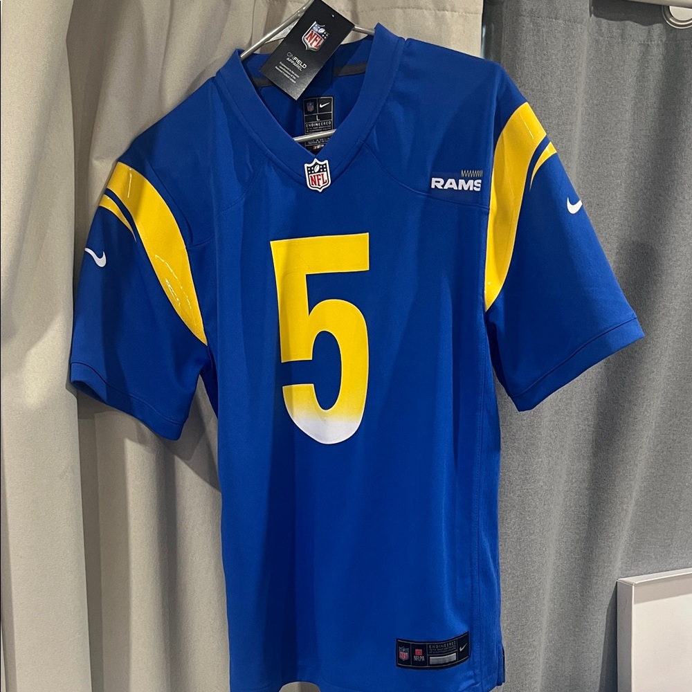 NFL Los Angeles Rams Blue and Yellow Jersey